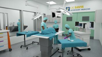 School of Veterinary Medicine Surgery Center interior concept rendering