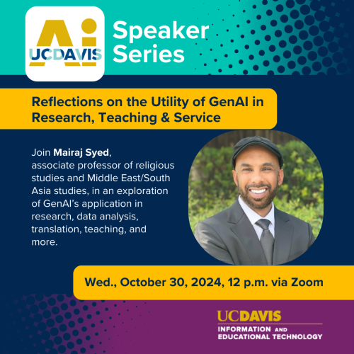 October 2024 Speaker Series Graphic