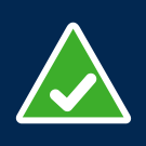 alert graphic green triangle